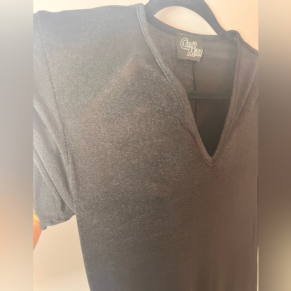 Can’t Miss Black Maxi Sheer Breathable cover up-Medium - Picture 4 of 11